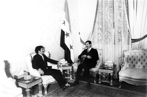 بغداد: يلتقي رئيس جمهورية العراق صدام حسين 26-08-1980