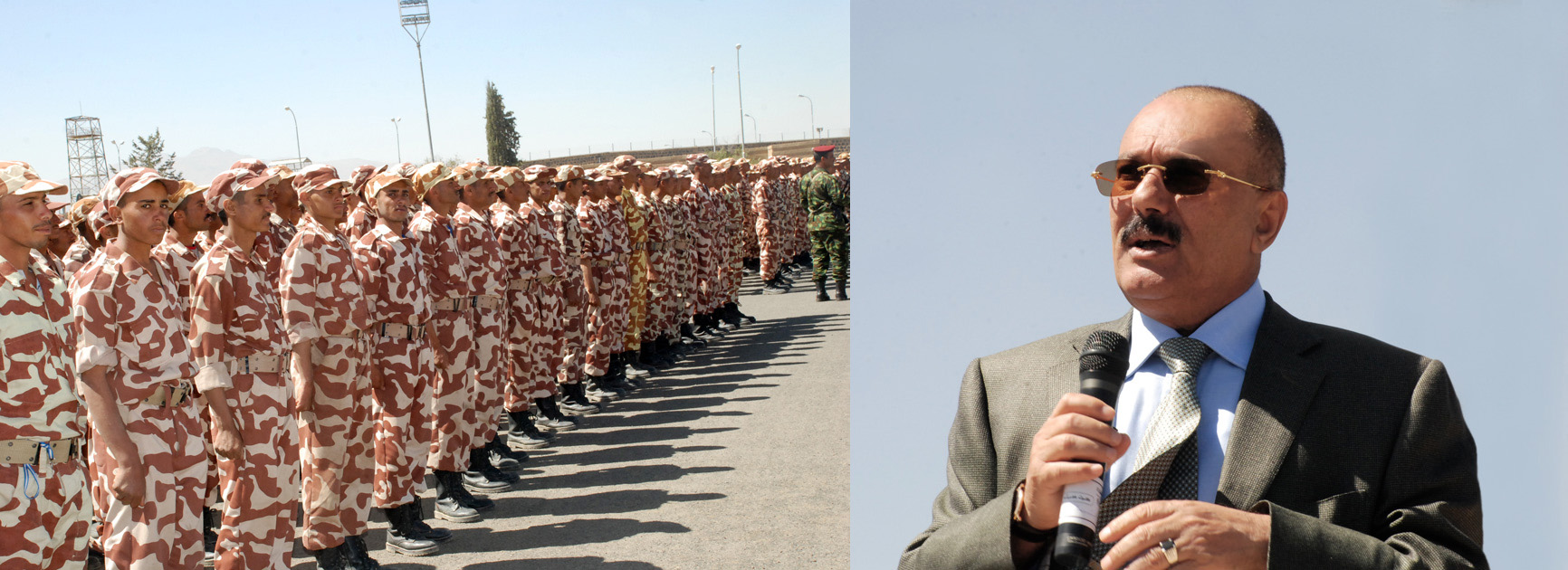 فخامة الرئيس يزور عدد من معسكرات التدريب للقوات المسلحة
