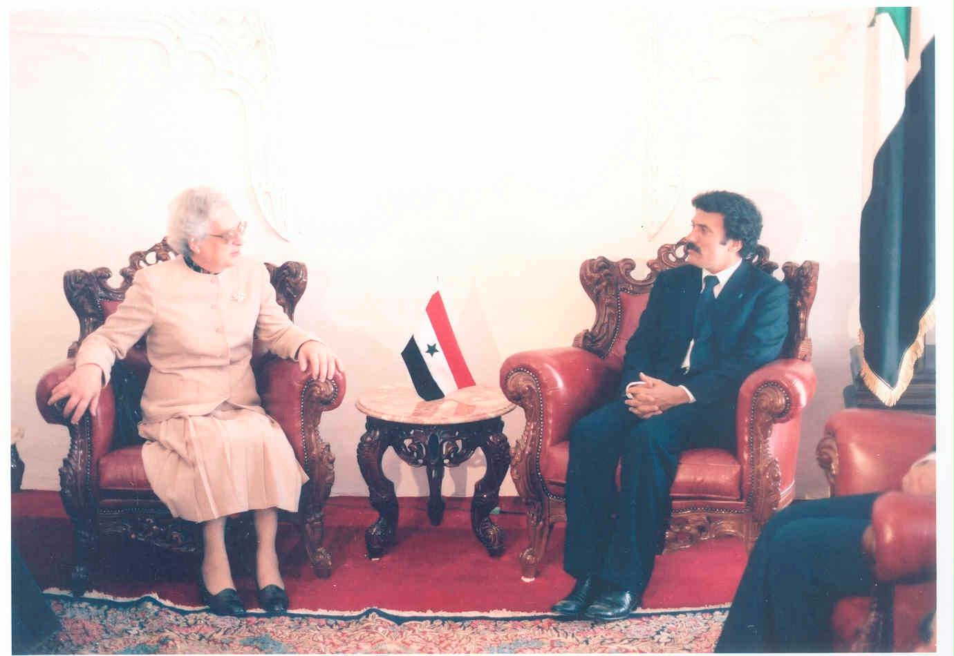 زيارة اجاثا بربارا رئيسة جمهورية مالطا 16-01-1987م