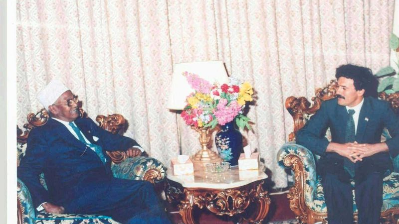 زيارة حسن جوليد رئيس جمهورية جيبوتي 25-09-1987م