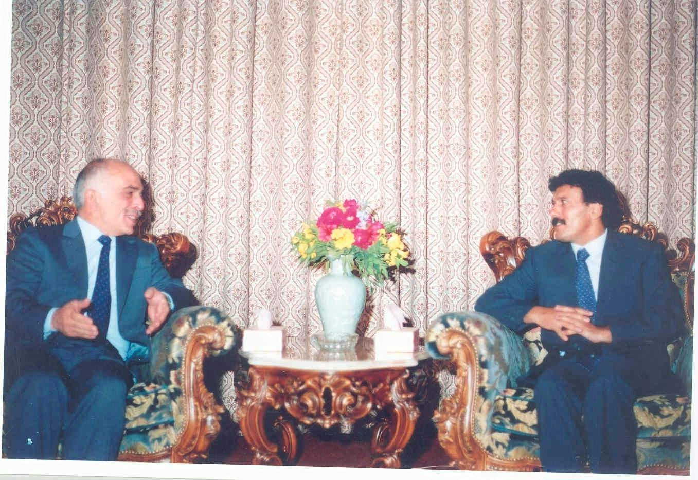 زيارة الحسين بن طلال ملك المملكة الأردنية الهاشمية 17-03-1988م