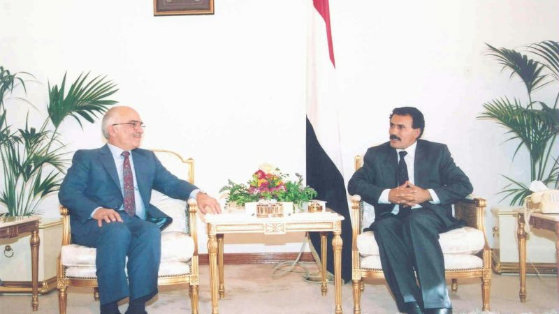 زيارة الحسين بن طلال ملك المملكة الأردنية الهاشمية 23-08-1990م