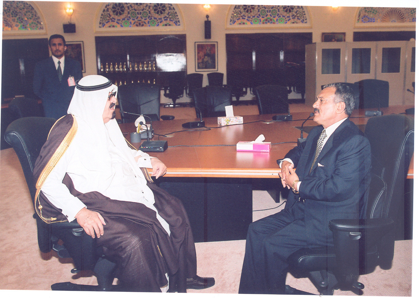 زيارة الأمير عبدالله بن عبدالعزيز ولي العهد السعودي 21-05-2000م