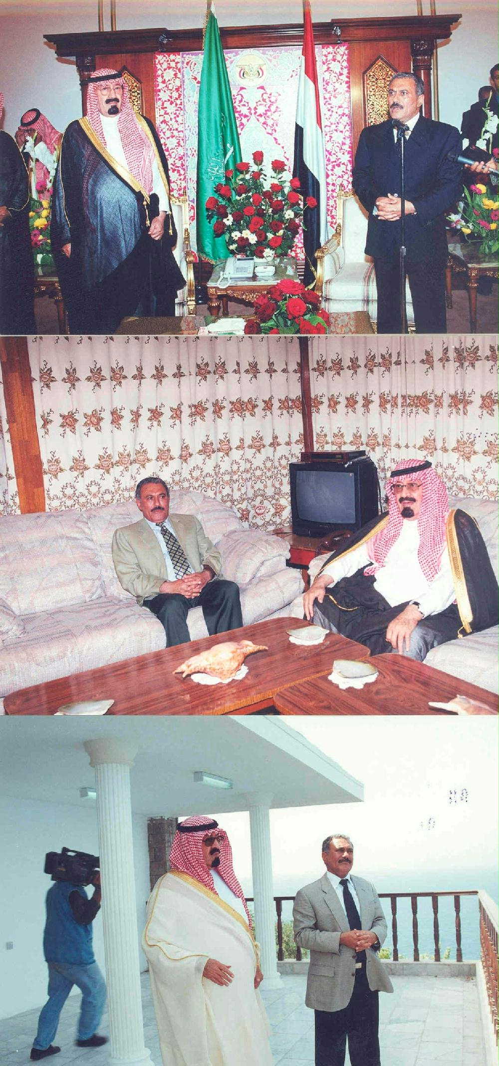 زيارة الأمير عبدالله بن عبدالعزيز ولي العهد السعودي 21-05-2001م