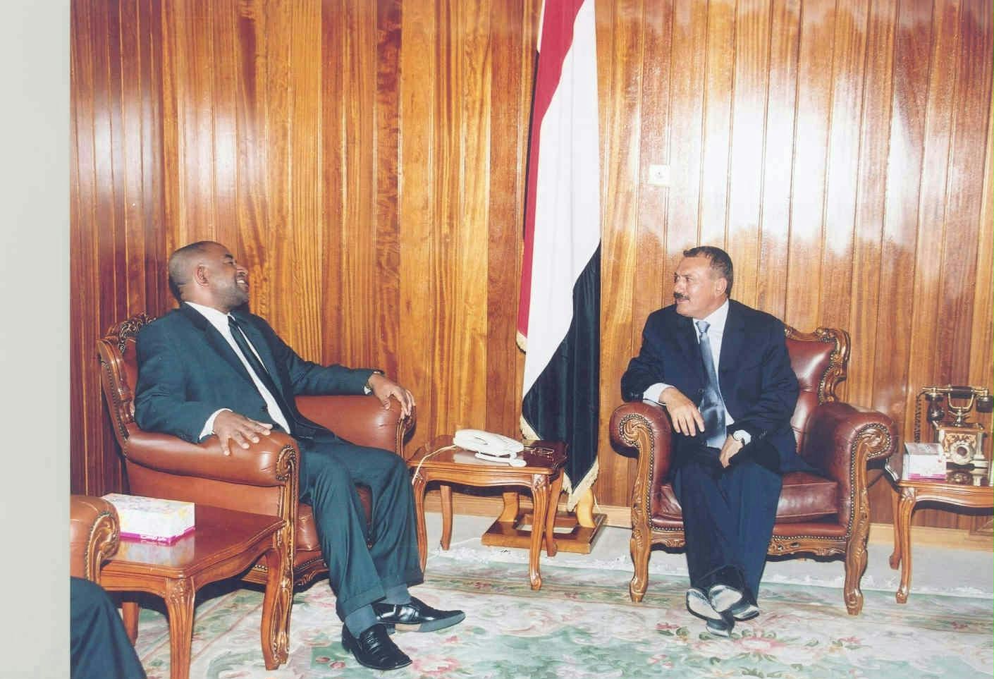 زيارة عثمان غزالي رئيس جمهورية جزر القمر 10-08-2004م